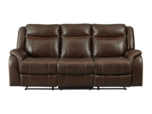 Carrera Brown Dual Recliner Sofa